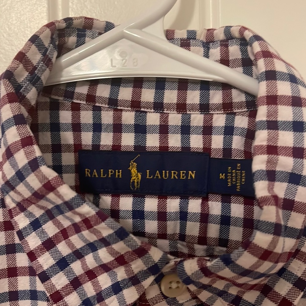 Red white and blue Ralph Lauren button down Oxford